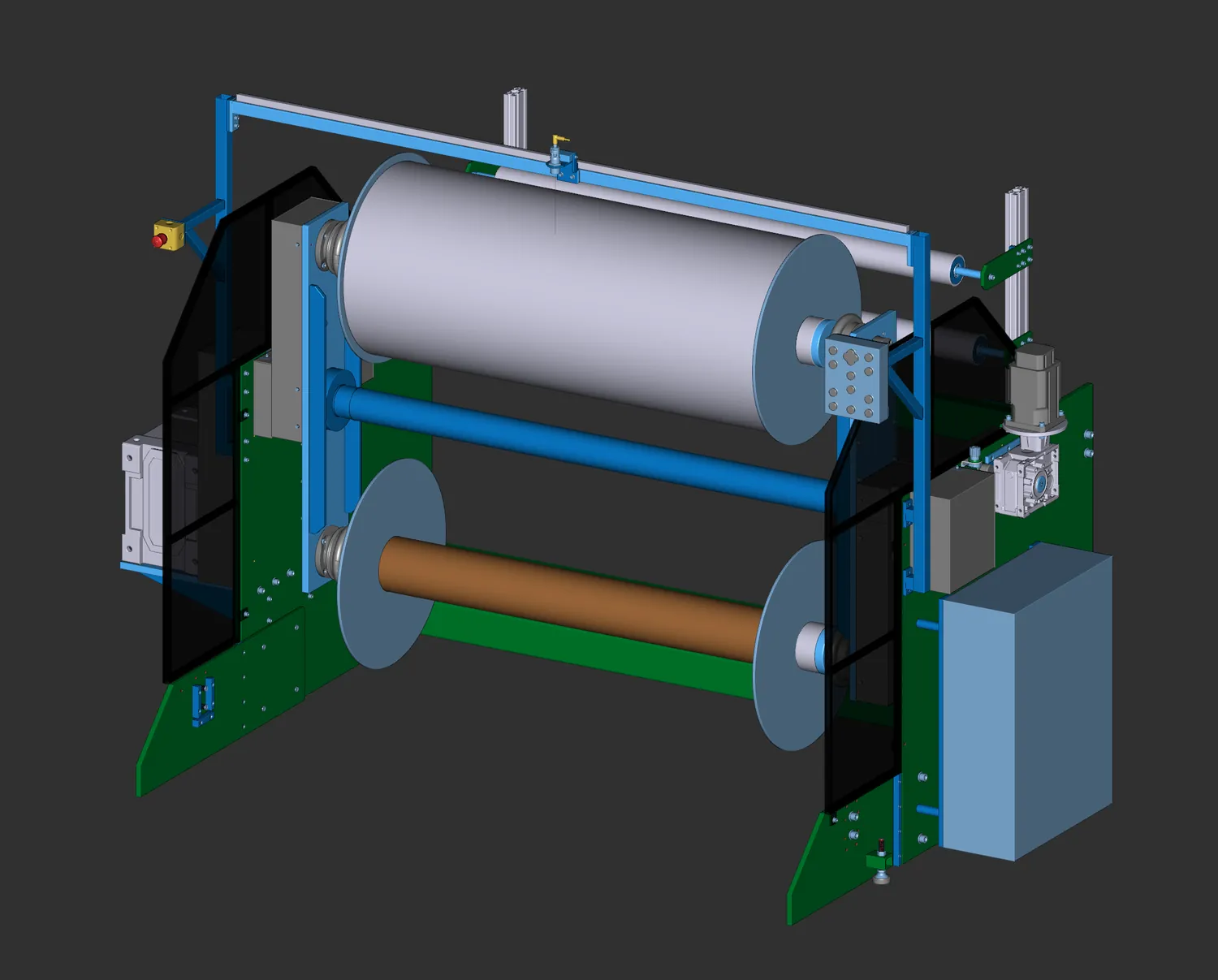 3D model odvíječe role