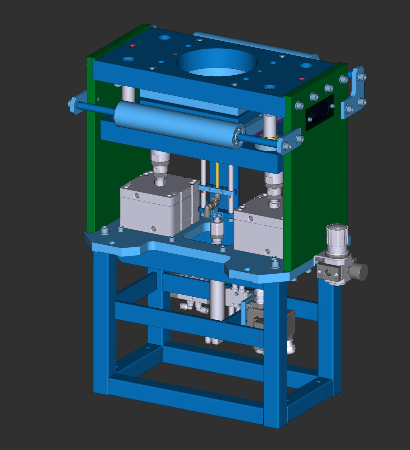 3D model pneumatické jednotky